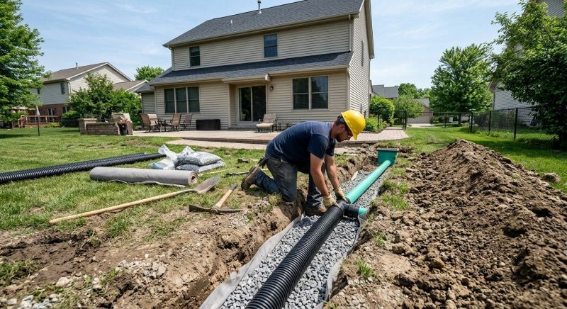 Barn Drainage Installation